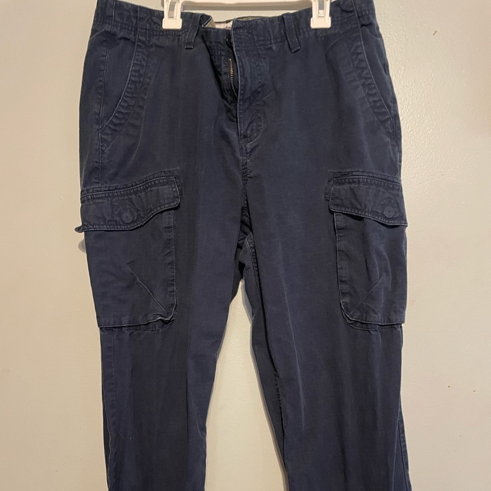 Navy blue cargo pants 35 x 30